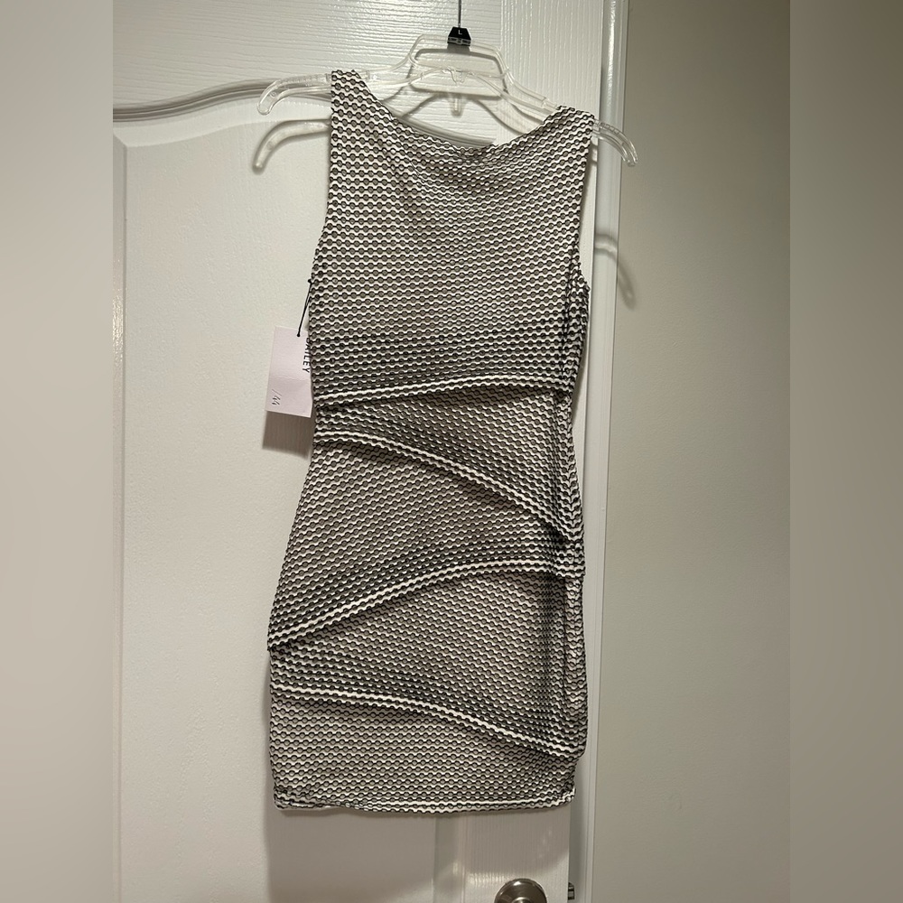 Beautiful black and cream dress nwt